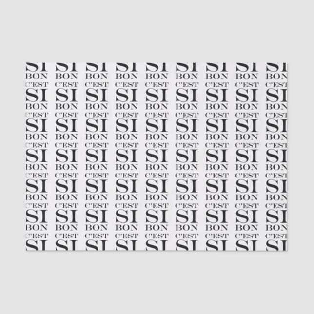 Es ist - C'est Si Bon-Franzosen so gut Seidenpapier (Vorderseite)