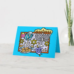 Es ist Chanukka! Feiertagskarte