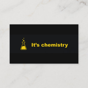 es ist Chemie Visitenkarten Visitenkarte