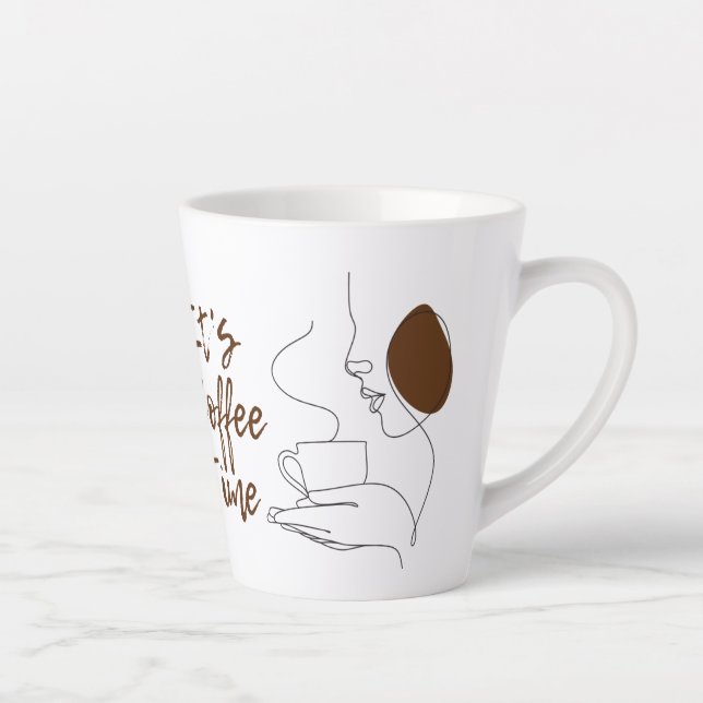 Es ist Coffee Time Latte Tasse (Rechts)