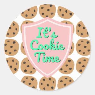 Es ist Cookie-Zeit Troop Beverly Hills Runder Aufkleber
