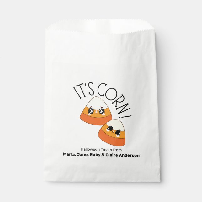Es ist CORN! Candy Corn Halloween Geschenktütchen (Vorderseite)