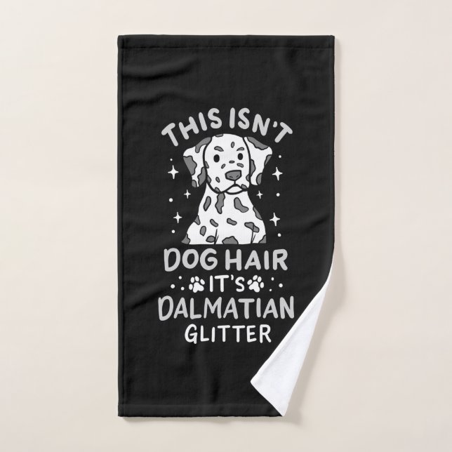 Es ist Dalmatiner Hund Glitzer Handtuch (Handtuch)