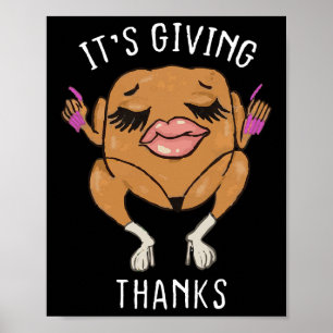 Es ist Dankeschön Truthahn Lustiger Thanksgiving-M Poster