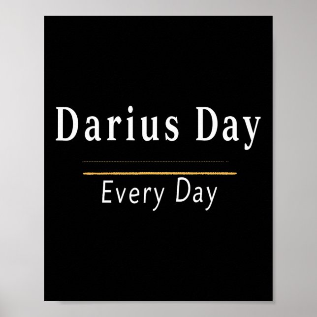 Es ist Darius Day Funny Meme – Feiere Liebe1  Poster (Vorne)