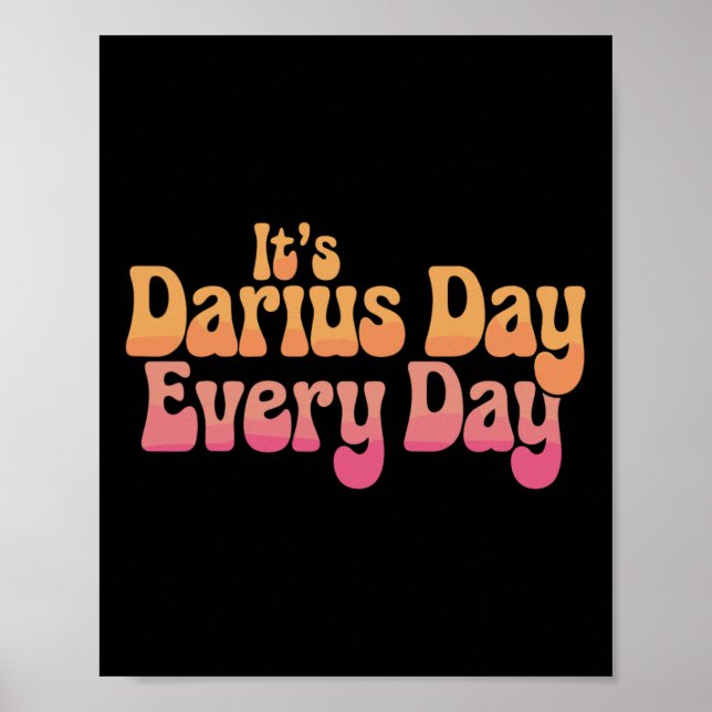 Es ist Darius Day Funny Meme - Feiern Liebe2 Poster (Vorne)