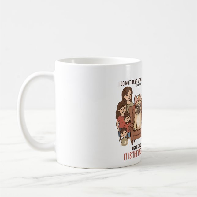 Es ist das französische Lieblingskind-Design Kaffeetasse (Links)
