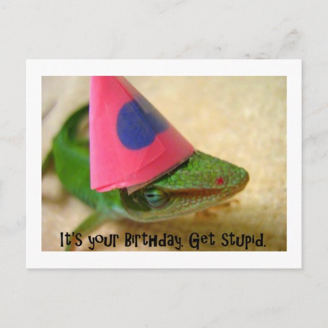 Es ist dein Geburtstag Postkarte (Vorderseite)