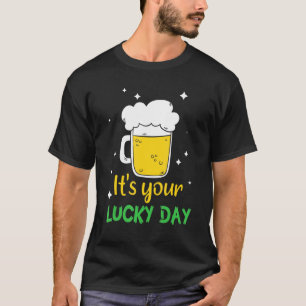 Es ist dein Glückstag Großes Bier trinken Irish St T-Shirt
