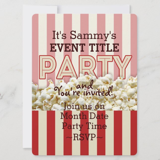 Es ist dein Personalisiertes Party. Einladung (Vorderseite)