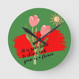 Es ist deine Zeit Runde Wanduhr