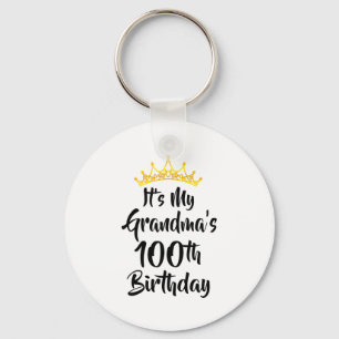 Es ist der 100. Geburtstag meiner Oma Krone Alles Schlüsselanhänger