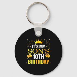 Es ist der 10. Geburtstag meines Sohnes Herzlichen Schlüsselanhänger
