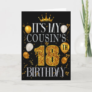 Es ist der 18. Geburtstag meines Cousins Alles Gut Karte