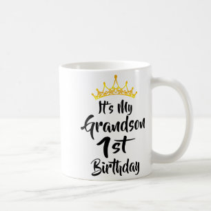 Es ist der 1. Geburtstag meines Enkels Crown Happy Kaffeetasse