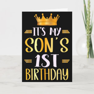 Es ist der 1. Geburtstag meines Sohnes, glücklich Karte