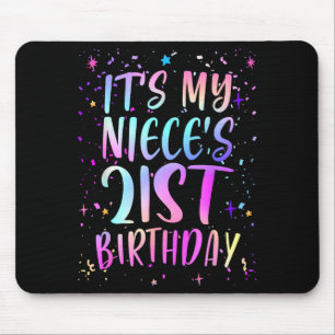 Es ist der 21. Geburtstag meiner Nichte Bunt Fröhl Mousepad