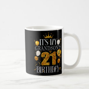 Es ist der 21. Geburtstag meines Enkels Alles Gute Kaffeetasse