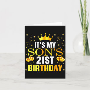 Es ist der 21. Geburtstag meines Sohnes Herzlichen Karte