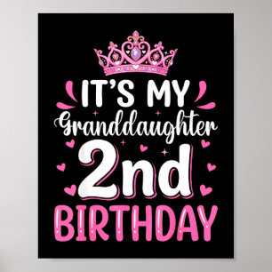 Es ist der 2. Geburtstag meiner Enkelin Prinzessin Poster