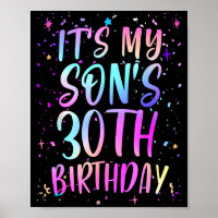 Es ist der 30. Geburtstag meines Sohnes Buntes Hap
