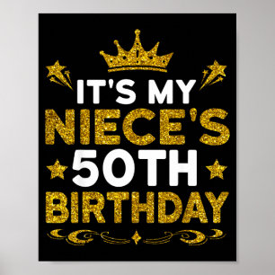 Es ist der 50. Geburtstag meiner Nichte Herzlichen Poster
