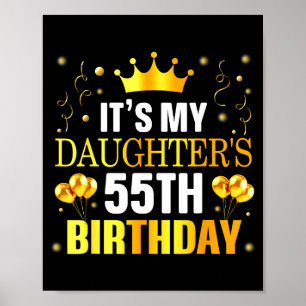 Es ist der 55. Geburtstag meiner Tochter Herzliche Poster