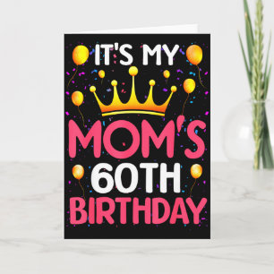 Es ist der 60. Geburtstag meiner Mutter Alles Gute Karte