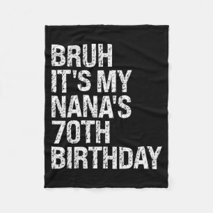 Es ist der 70. Geburtstag meiner Nana, Königinnenk Fleecedecke