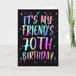 Es ist der 70. Geburtstag meines Freundes Buntes H Karte