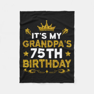 Es ist der 75. Geburtstag meines Opas Alles Gute z Fleecedecke