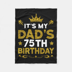 Es ist der 75. Geburtstag meines Vaters Alles Gute Fleecedecke