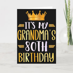 Es ist der 80. Geburtstag meiner Oma Herzlichen Gl Karte