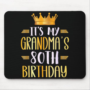 Es ist der 80. Geburtstag meiner Oma Herzlichen Gl Mousepad