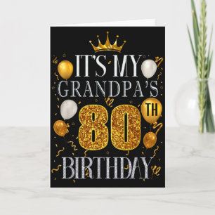 Es ist der 80. Geburtstag meines Opas Herzlichen G Karte