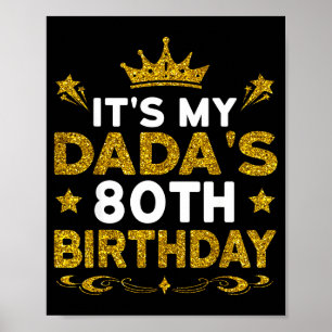 Es ist der 80. Geburtstag meines Vaters Herzlichen Poster