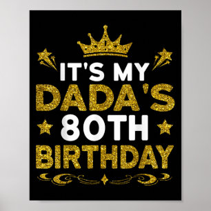 Es ist der 80. Geburtstag meines Vaters Herzlichen Poster