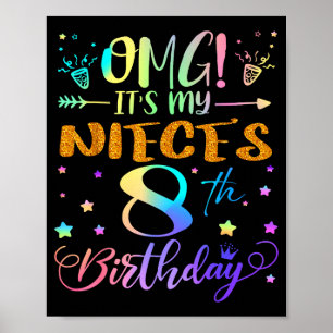 Es ist der 8. Geburtstag meiner Schwester Herzlich Poster