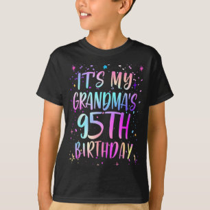 Es ist der 95. Geburtstag meiner Oma Buntes Happy T-Shirt