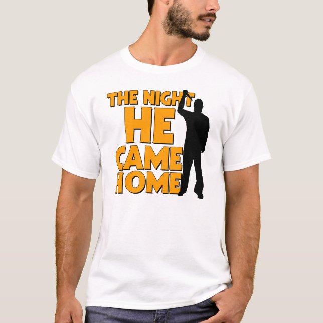 Es ist der BOOGIE-MANN! (Weiß) T-Shirt (Vorderseite)