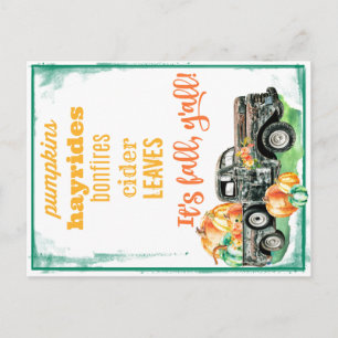 "Es ist der Fall von deinem ganzen Lastwagen." Postkarte