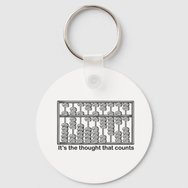 Es ist der Gedanke, der zählt Schlüsselanhänger (Vorderseite)