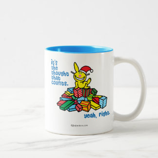 Es ist der Gedanke, der zählt Zweifarbige Tasse