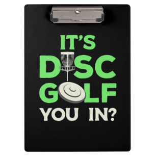 Es ist der Golf, in dem Sie einstecken Klemmbrett
