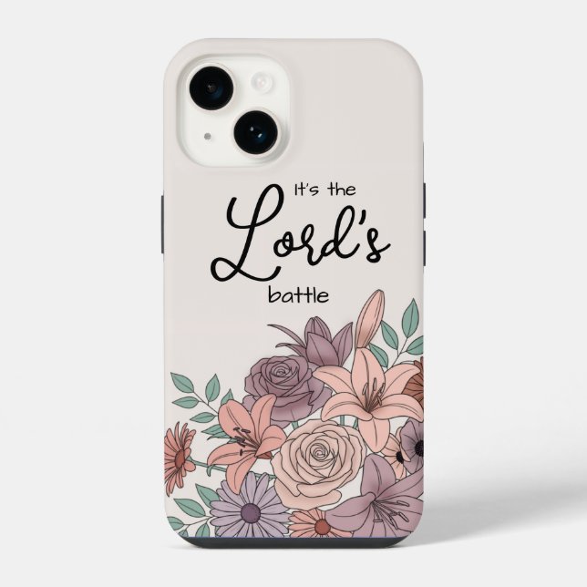 Es ist der Kampf des Herrn  iPhone Hülle (Rückseite)