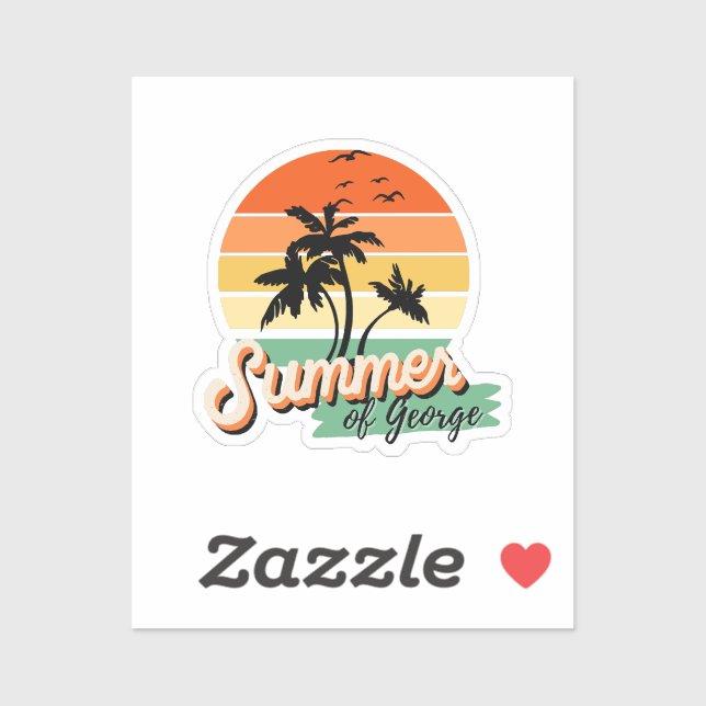 Es ist der Sommer von George Aufkleber (Blatt)