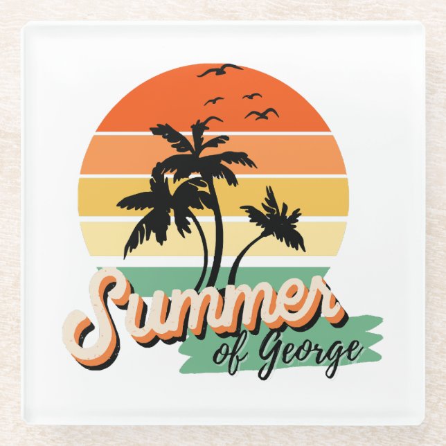 Es ist der Sommer von George Glasuntersetzer (Vorderseite)
