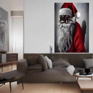 Es ist der Weihnachtsmann   AI Art Poster