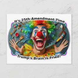 Es ist die 25. Änderungszeit Postkarte