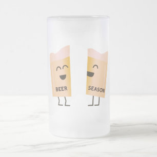 Es ist die Biersaison Mattglas Bierglas